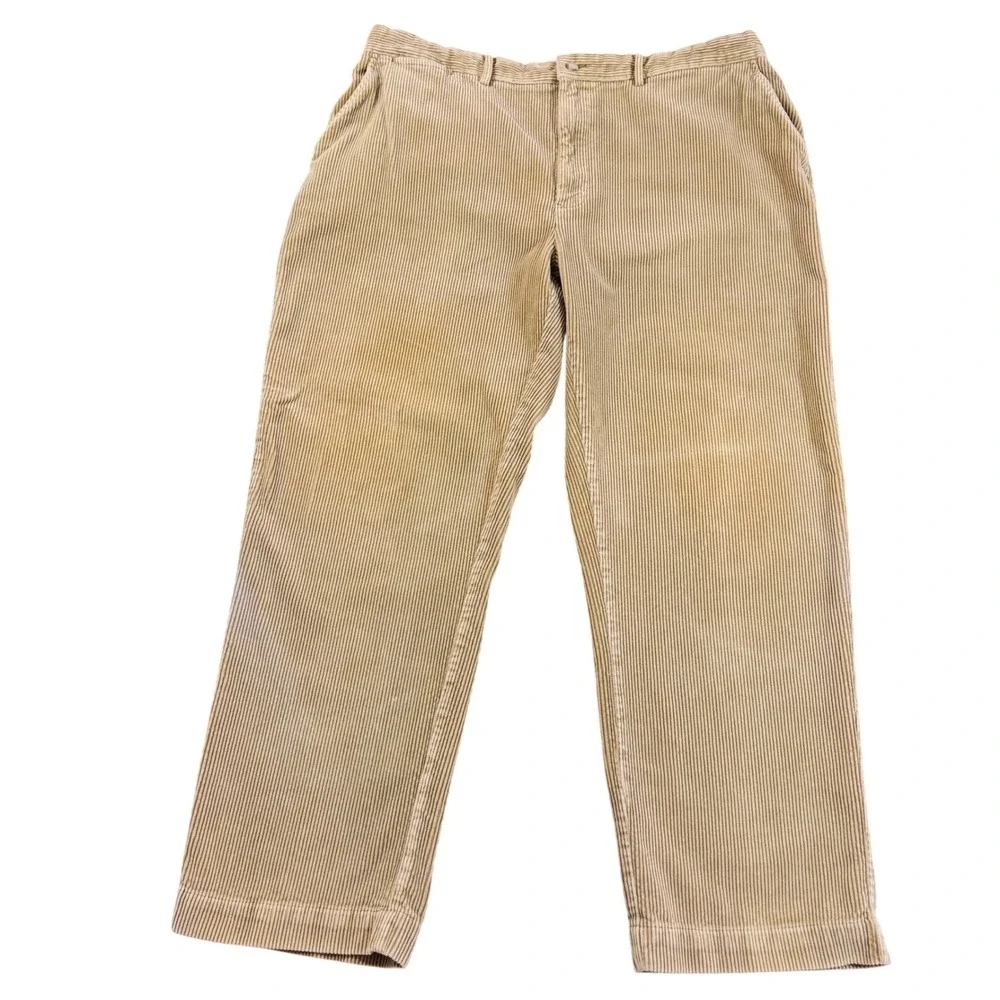 Vintage Polo By Ralph Lauren Men's Corduroy‎ Pants Sz 40/30 Tan Rn # 41381